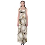 Christmas Silver Ornaments Empire Waist Maxi Dress