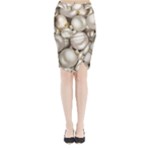 Christmas Silver Ornaments Midi Wrap Pencil Skirt