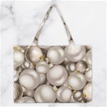 Christmas Silver Ornaments Medium Tote Bag