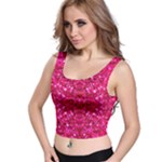 Hot Pink Glitter Crop Top