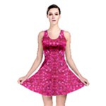 Hot Pink Glitter Reversible Skater Dress