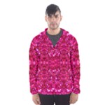 Hot Pink Glitter Hooded Wind Breaker (Men)