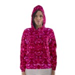 Hot Pink Glitter Hooded Wind Breaker (Women)