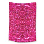 Hot Pink Glitter Large Tapestry