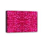 Hot Pink Glitter Mini Canvas 6  x 4  (Stretched)