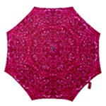 Hot Pink Glitter Hook Handle Umbrella (Medium)