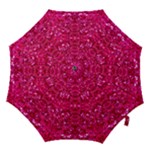 Hot Pink Glitter Hook Handle Umbrella (Small)