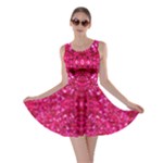 Hot Pink Glitter Skater Dress