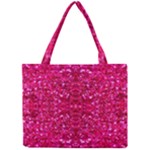 Hot Pink Glitter Mini Tote Bag