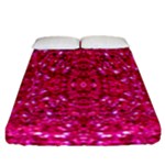 Hot Pink Glitter Fitted Sheet (California King Size)