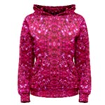 Hot Pink Glitter Women s Pullover Hoodie