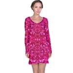 Hot Pink Glitter Long Sleeve Nightdress