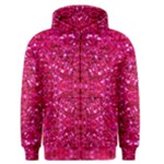 Hot Pink Glitter Men s Zipper Hoodie