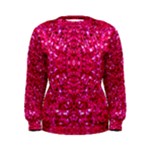 Hot Pink Glitter Women s Sweatshirt