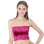 Hot Pink Glitter Tube Top