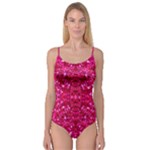 Hot Pink Glitter Camisole Leotard 