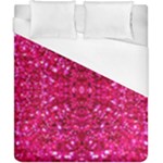 Hot Pink Glitter Duvet Cover (California King Size)