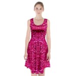 Hot Pink Glitter Racerback Midi Dress