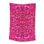 Hot Pink Glitter Small Tapestry