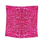 Hot Pink Glitter Square Tapestry (Small)