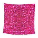 Hot Pink Glitter Square Tapestry (Large)