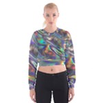 holographic Women s Cropped Sweatshirt