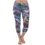 holographic Capri Winter Leggings 