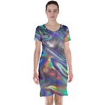 holographic Short Sleeve Nightdress