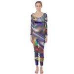 holographic Long Sleeve Catsuit