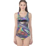 holographic One Piece Swimsuit