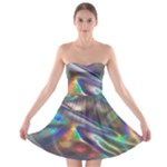 holographic Strapless Bra Top Dress