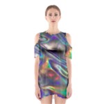 holographic Shoulder Cutout One Piece