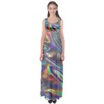 holographic Empire Waist Maxi Dress