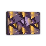 purple christmas trees Mini Canvas 6  x 4  (Stretched)