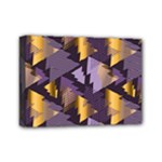 purple christmas trees Mini Canvas 7  x 5  (Stretched)