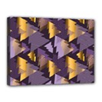 purple christmas trees Canvas 16  x 12  (Stretched)