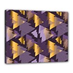 purple christmas trees Canvas 20  x 16  (Stretched)