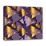 purple christmas trees Deluxe Canvas 24  x 20  (Stretched)