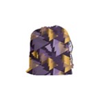 purple christmas trees Drawstring Pouch (Small)