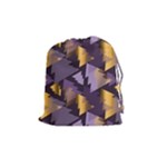 purple christmas trees Drawstring Pouch (Medium)