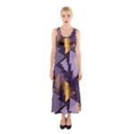 purple christmas trees Sleeveless Maxi Dress