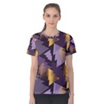 purple christmas trees Women s Cotton Tee