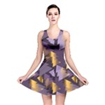 purple christmas trees Reversible Skater Dress