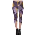 purple christmas trees Capri Leggings 