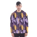 purple christmas trees Hooded Wind Breaker (Men)