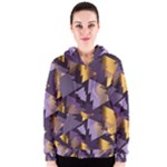 purple christmas trees Women s Zipper Hoodie