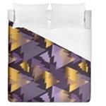 purple christmas trees Duvet Cover (Queen Size)