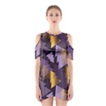 purple christmas trees Shoulder Cutout One Piece