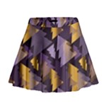 purple christmas trees Mini Flare Skirt