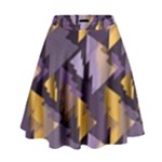 purple christmas trees High Waist Skirt